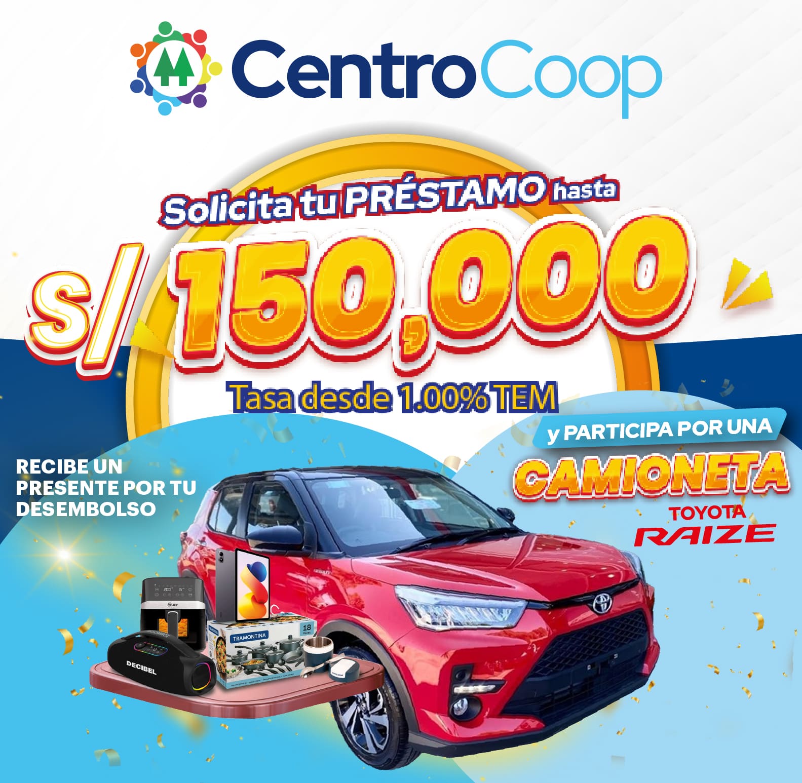 Directiva N° 005-2026/GG-DO (Extracto para conocimiento de socios) Campaña Integral de Promoción de Productos y Servicios Financieros “Tu confianza nos impulsa en Centrocoop: ¡Conduce tu futuro y gana una Camioneta Toyota!”